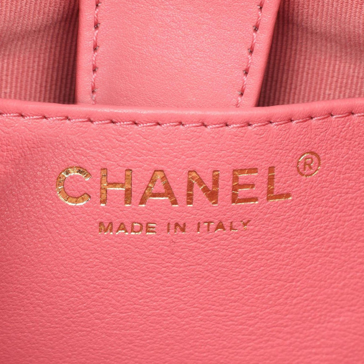 Chanel CC Quilted Lambskin Drawstring Bucket Bag