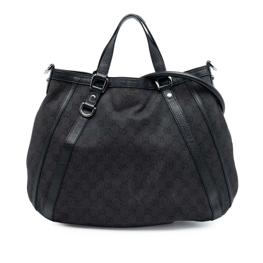 Gucci GG Denim Abbey D Ring Convertible Tote