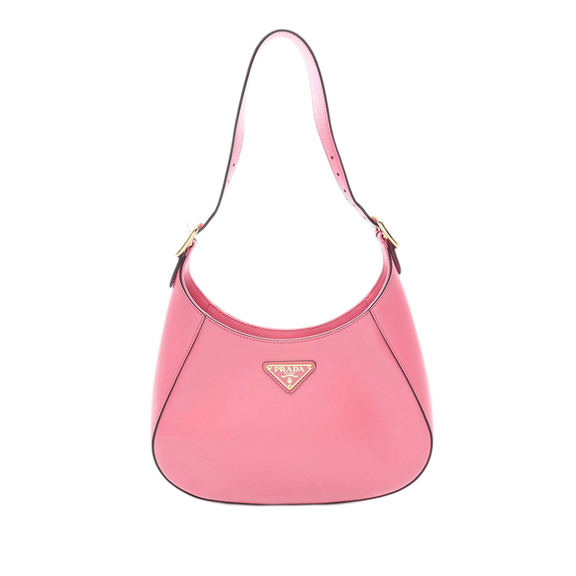 Prada Spazzolato Leather Cleo Shoulder Bag