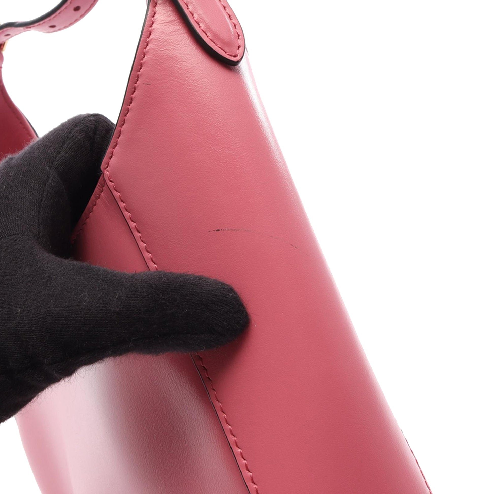 Prada Spazzolato Leather Cleo Shoulder Bag
