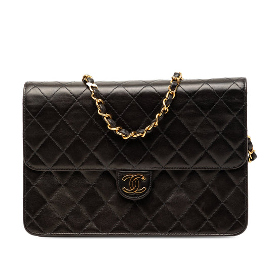 Chanel CC Quilted Lambskin Single Flap