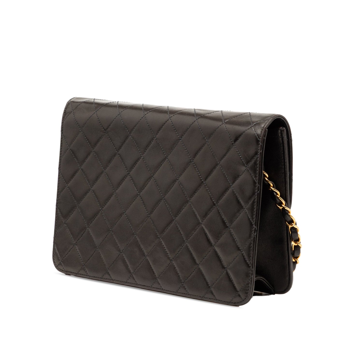 Chanel CC Quilted Lambskin Single Flap