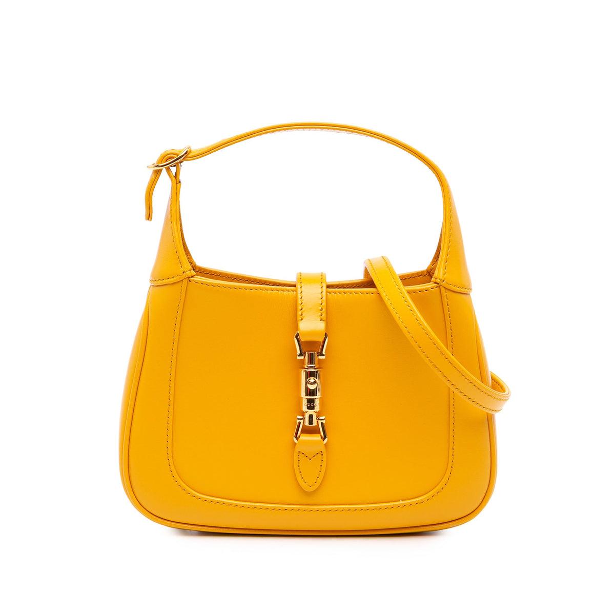 Gucci Mini Calfskin Jackie 1961 Crossbody — Yellow