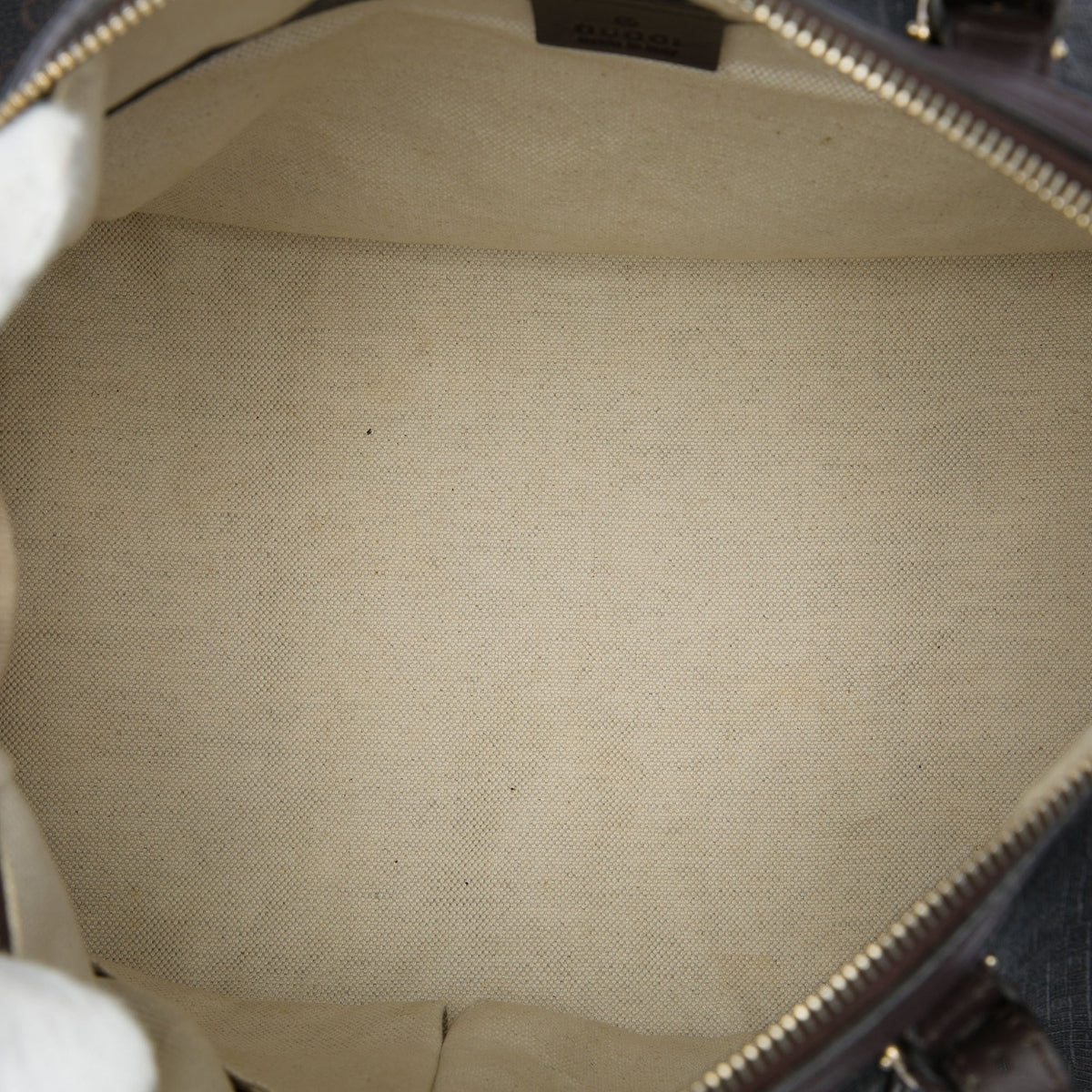 Gucci Medium GG Supreme Nice Boston Bag — Brown