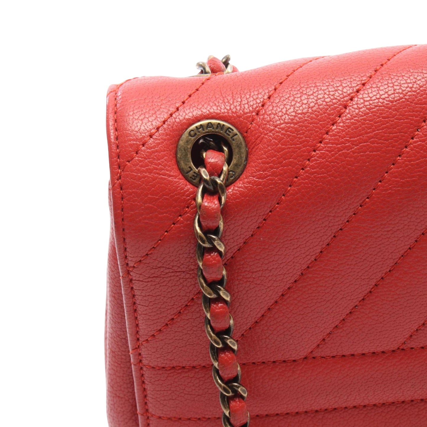 Chanel Small Diagonal Quilted Goatskin Flap