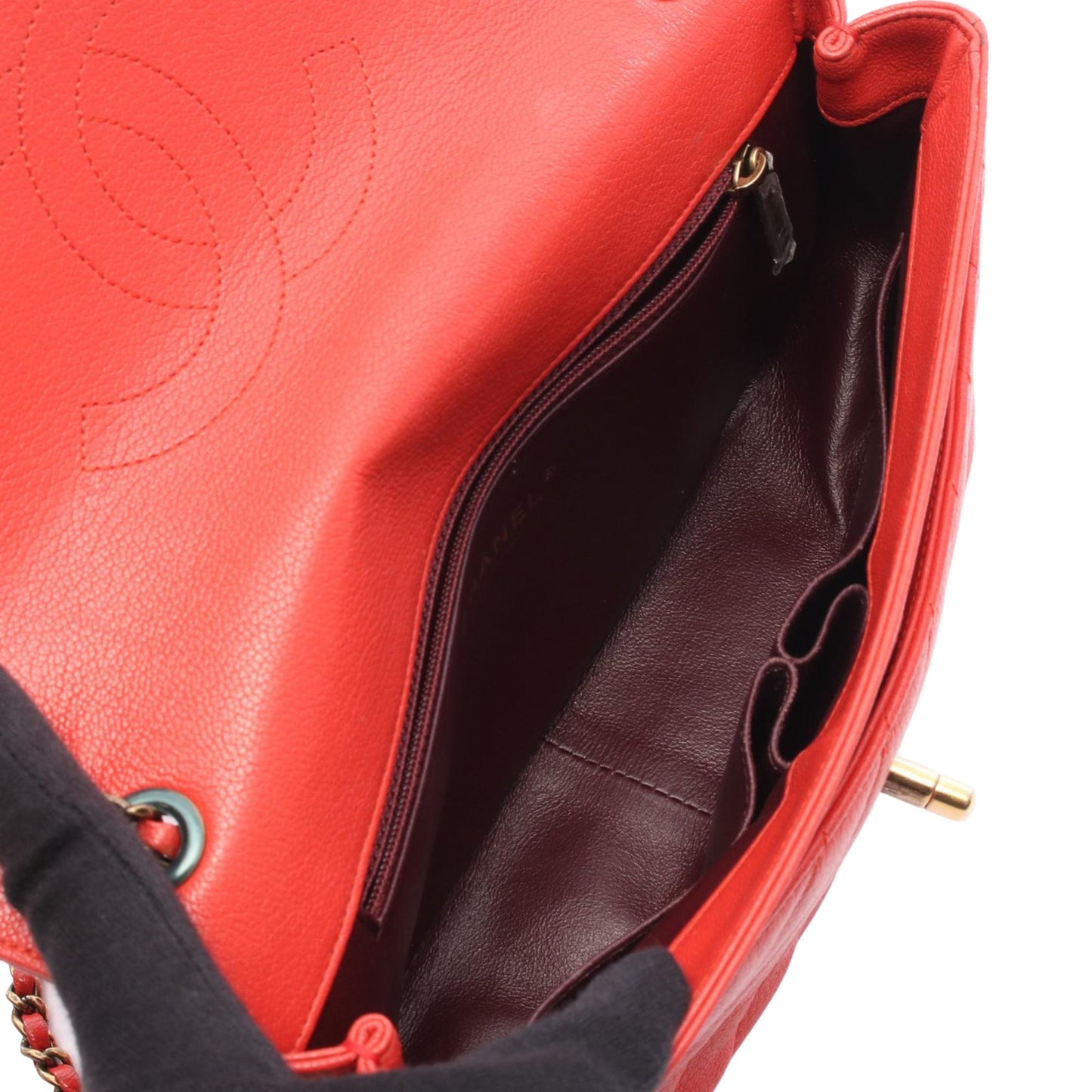 Chanel Small Diagonal Quilted Goatskin Flap