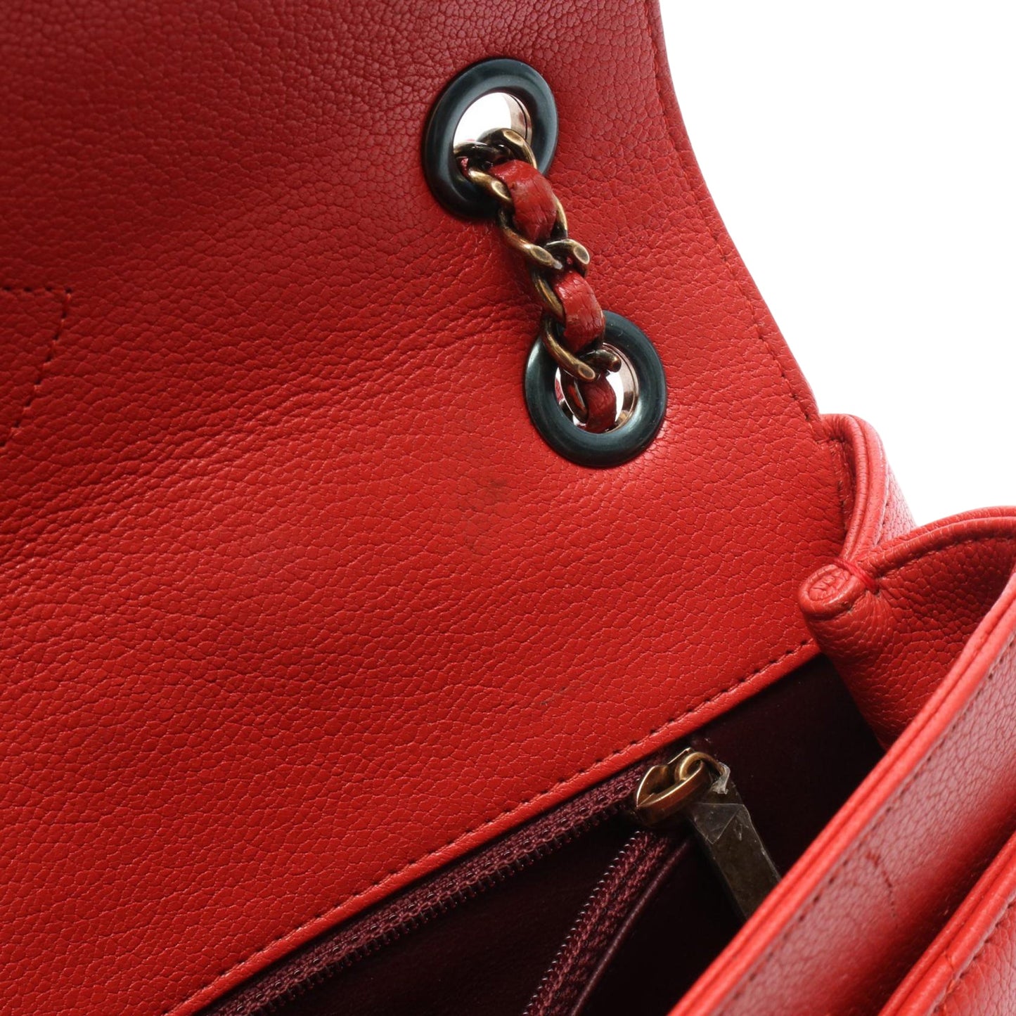 Chanel Small Diagonal Quilted Goatskin Flap
