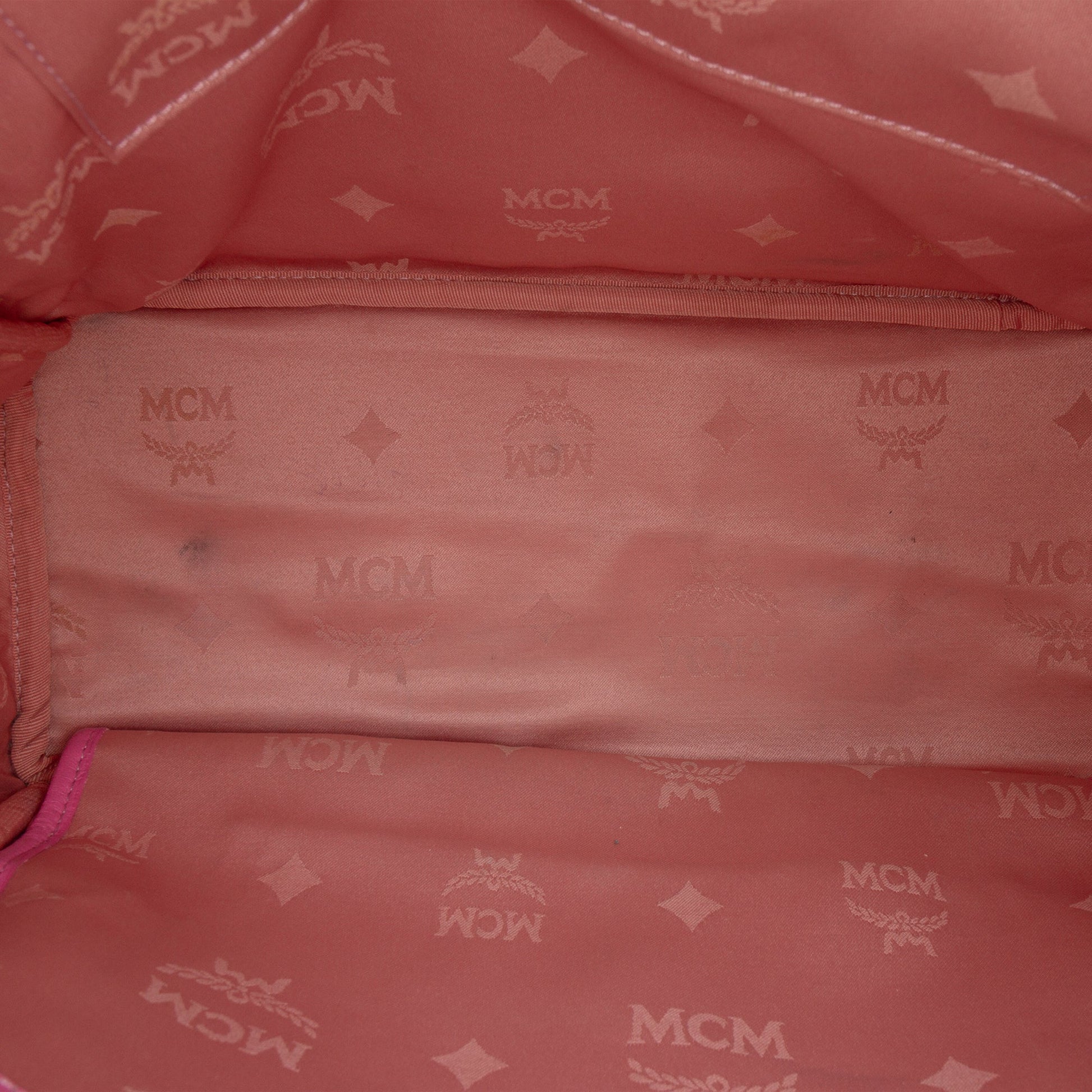 MCM Medium Studded Visetos Coated Canvas Stark Backpack