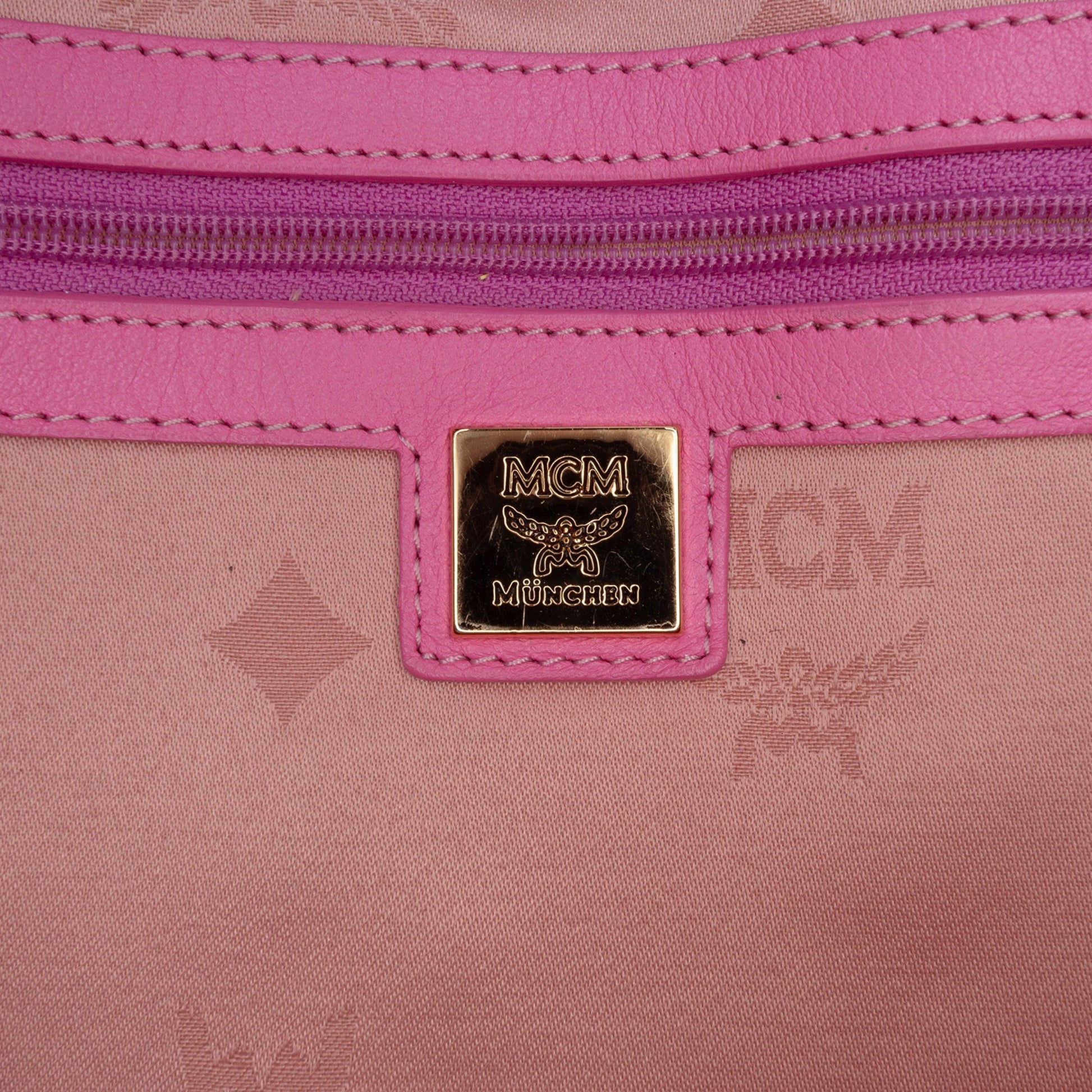 MCM Medium Studded Visetos Coated Canvas Stark Backpack