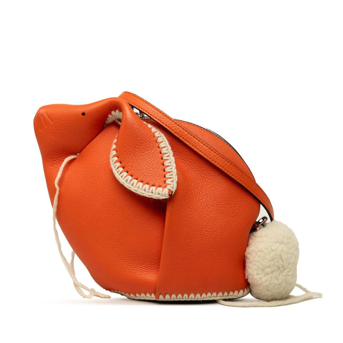 LOEWE Mini Calfskin Stitched Bunny Crossbody