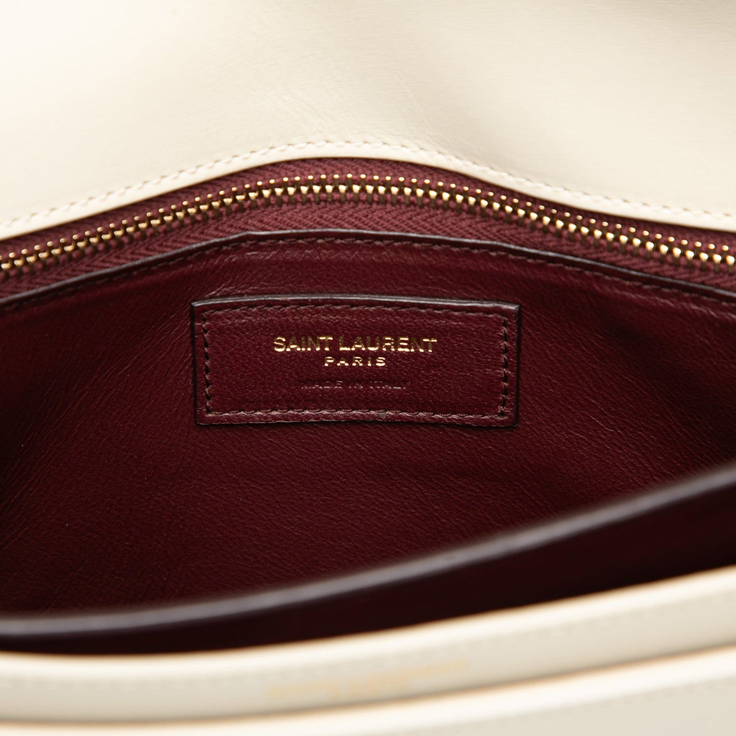 Saint Laurent Smooth Calfskin Monogram Cassandra Clasp Bag