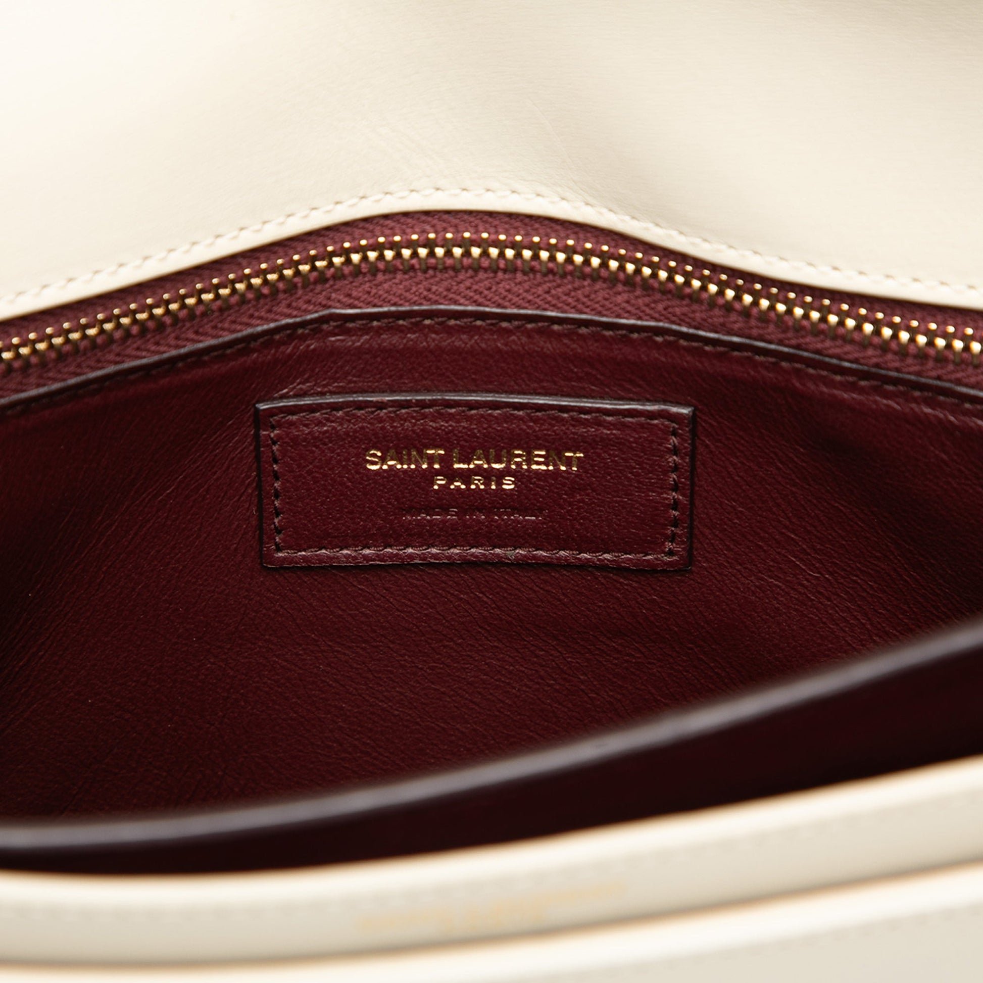 Saint Laurent Smooth Calfskin Monogram Cassandra Clasp Bag