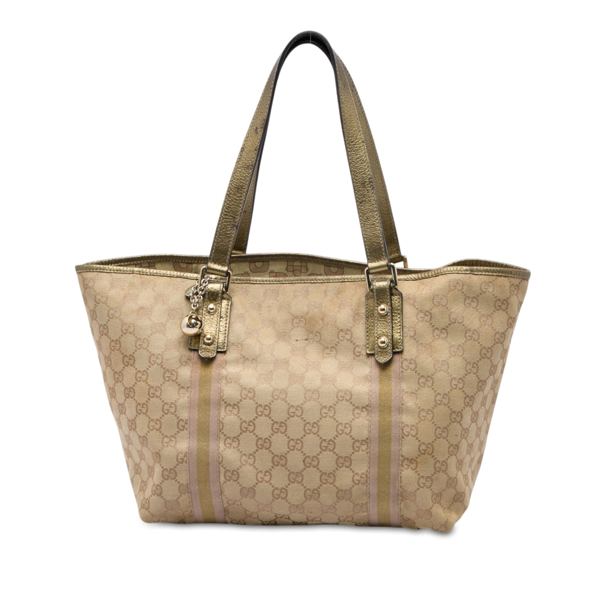 Gucci Large GG Canvas Jolicoeur Tote — Beige