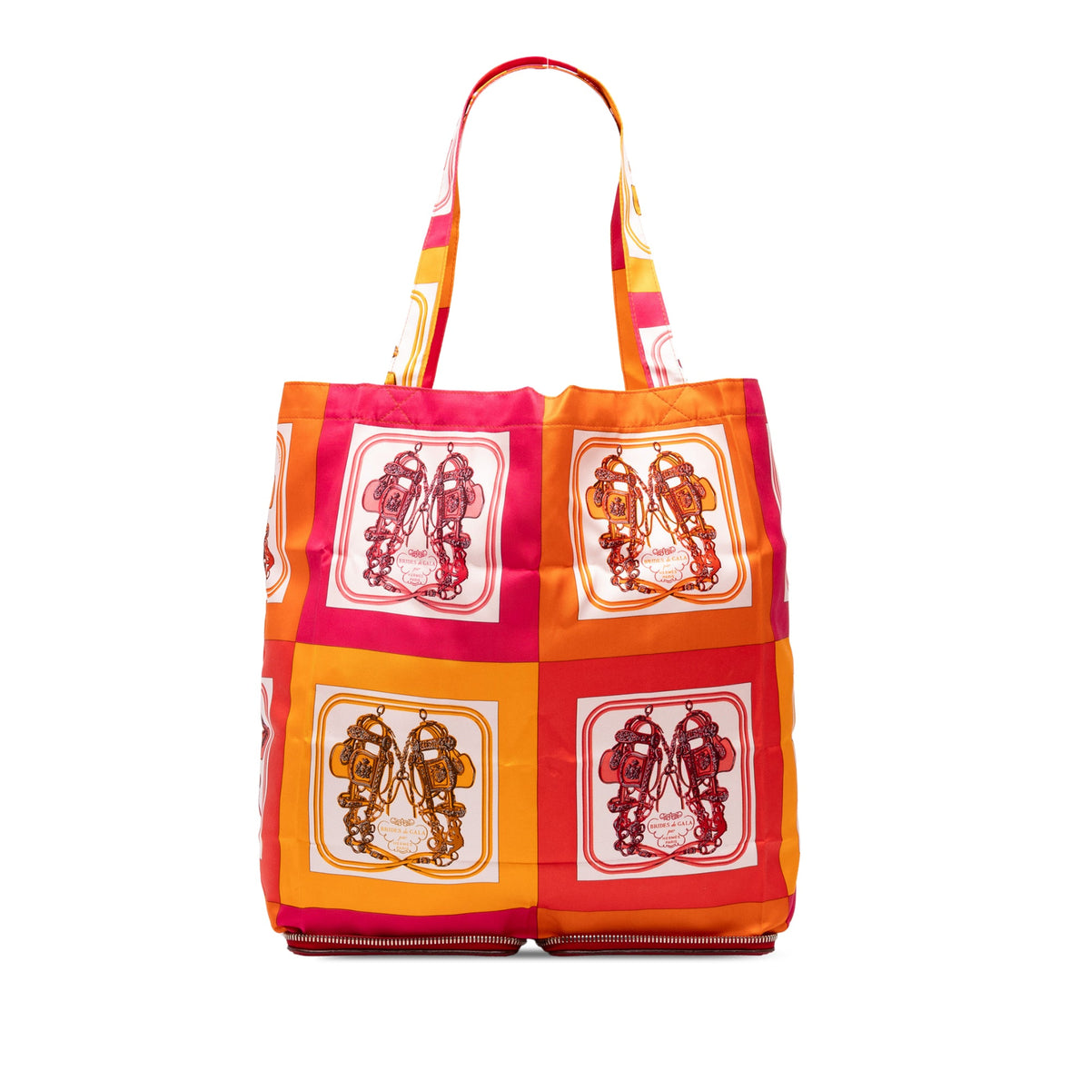 Hermès Brides de Gala Silky Pop Tote — Orange