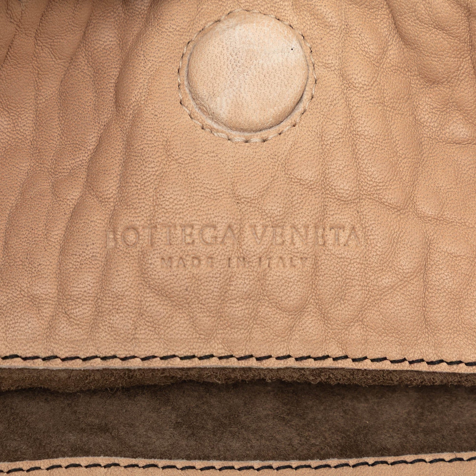 Bottega Veneta Textured Leather Whipstitch Duo Shoulder Bag