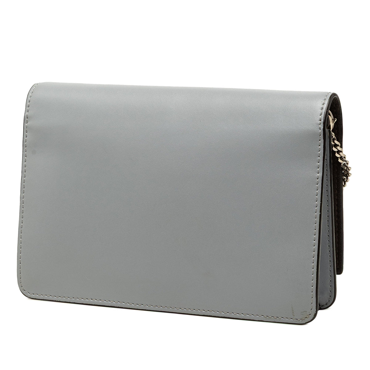 Fendi Vitello Liberty Studded Leather Tube Wallet on Chain
