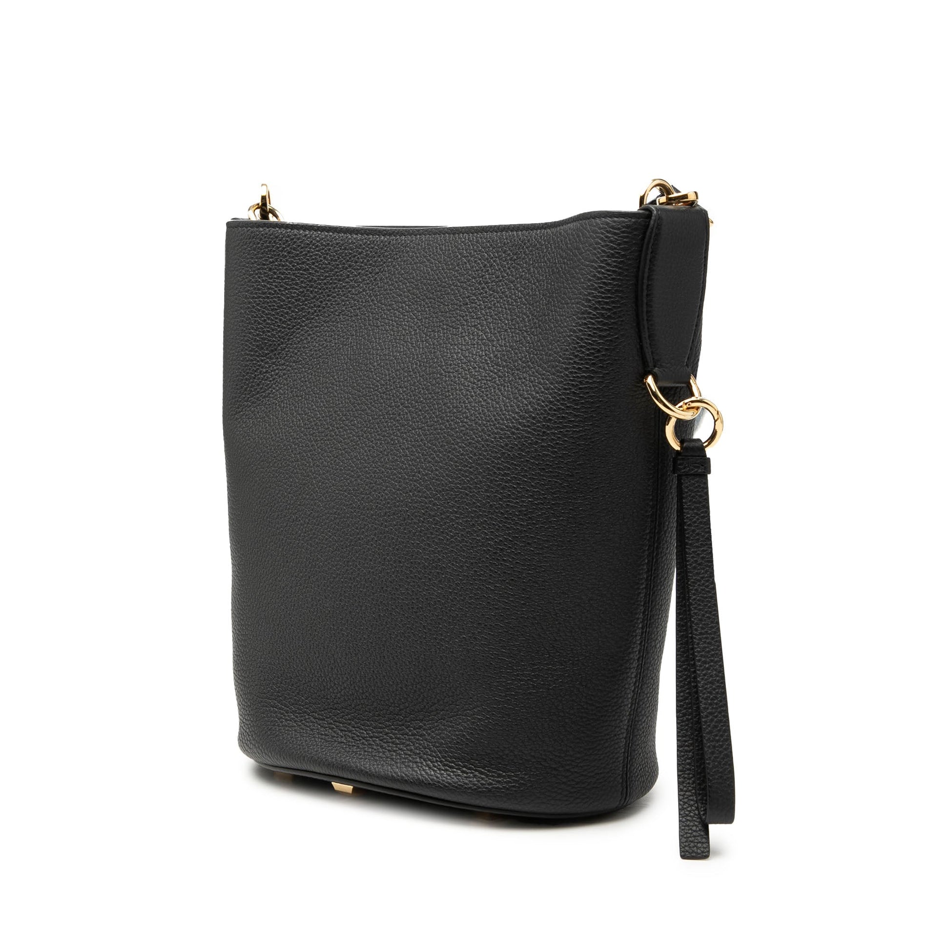 Ferragamo Grained Calfskin Studio Bucket Bag