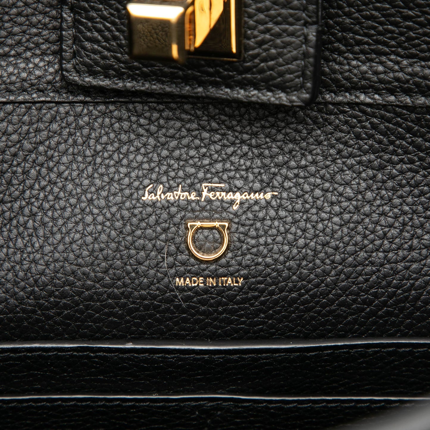 Ferragamo Grained Calfskin Studio Bucket Bag