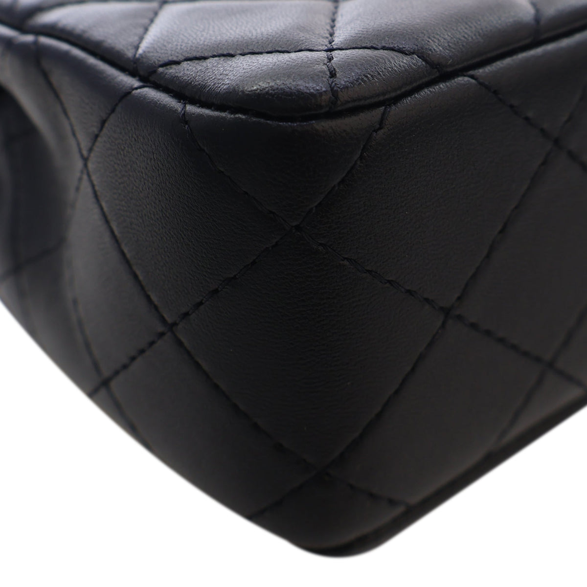 Chanel Mini CC Quilted Shiny Lambskin Half Flap