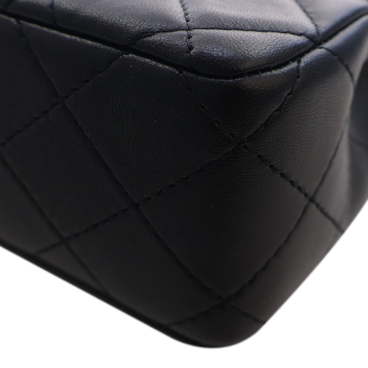 Chanel Mini CC Quilted Shiny Lambskin Half Flap