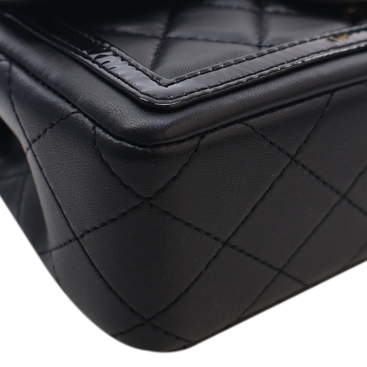 Chanel Mini CC Quilted Shiny Lambskin Half Flap