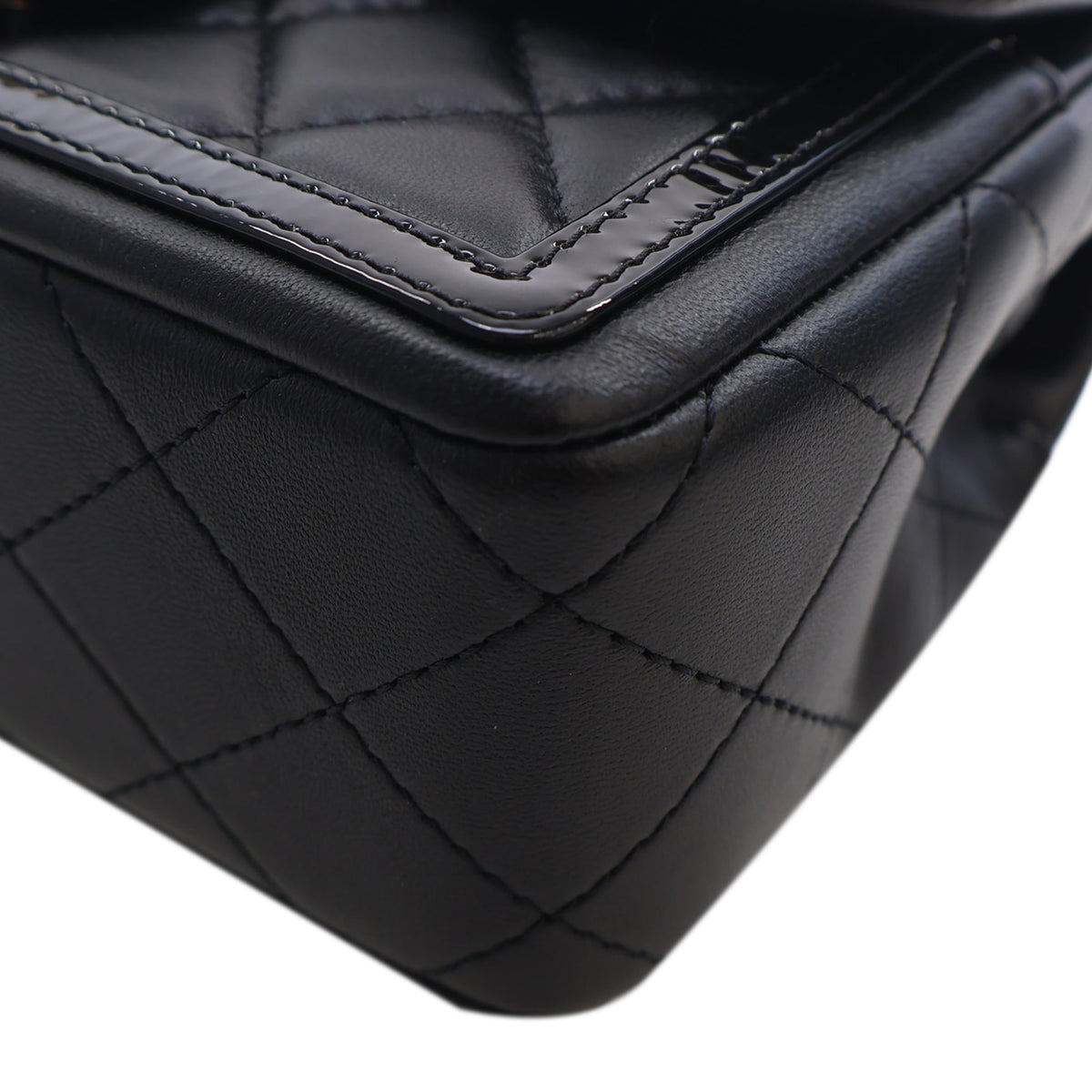 Chanel Mini CC Quilted Shiny Lambskin Half Flap