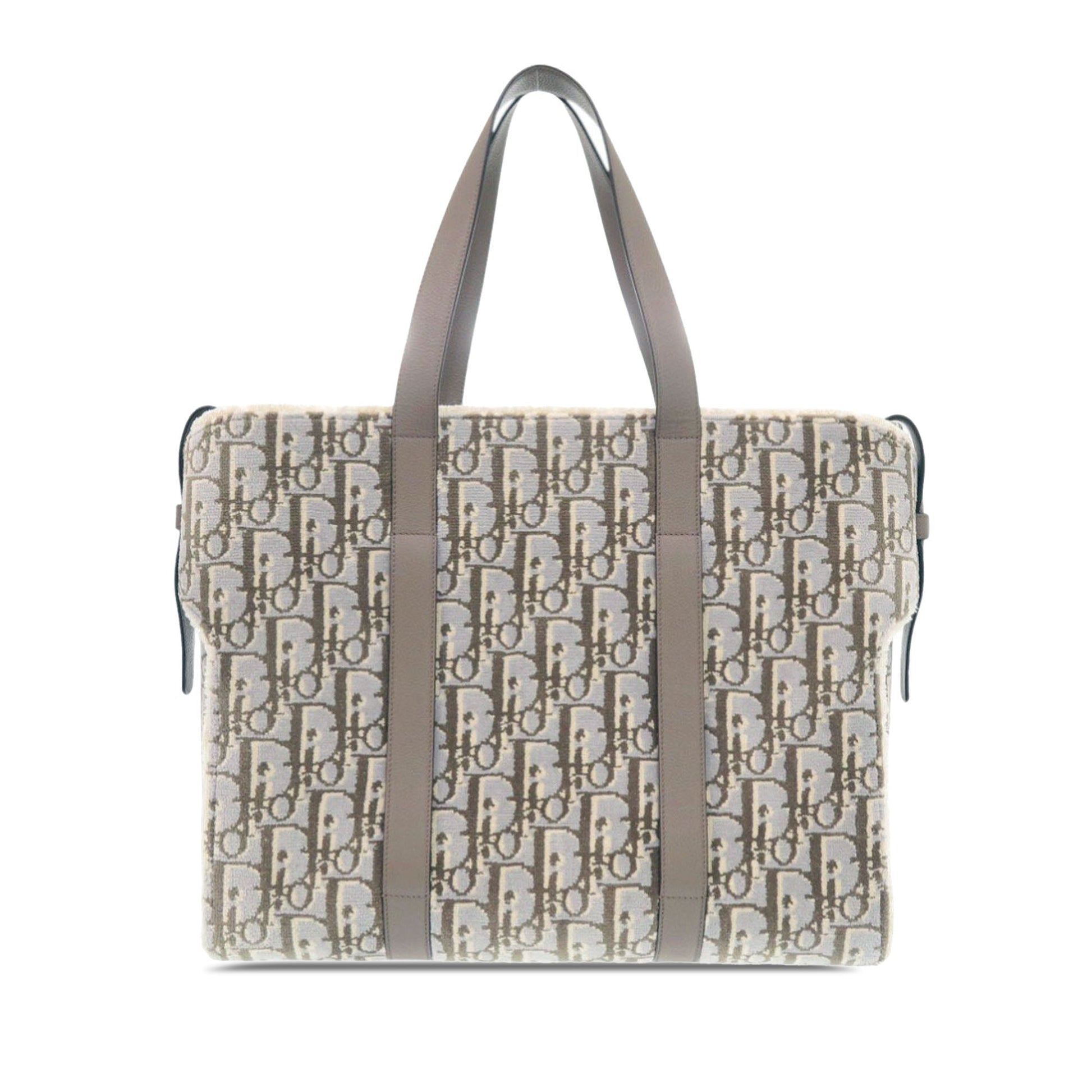 Dior Large Oblique Wool Corolle Tote