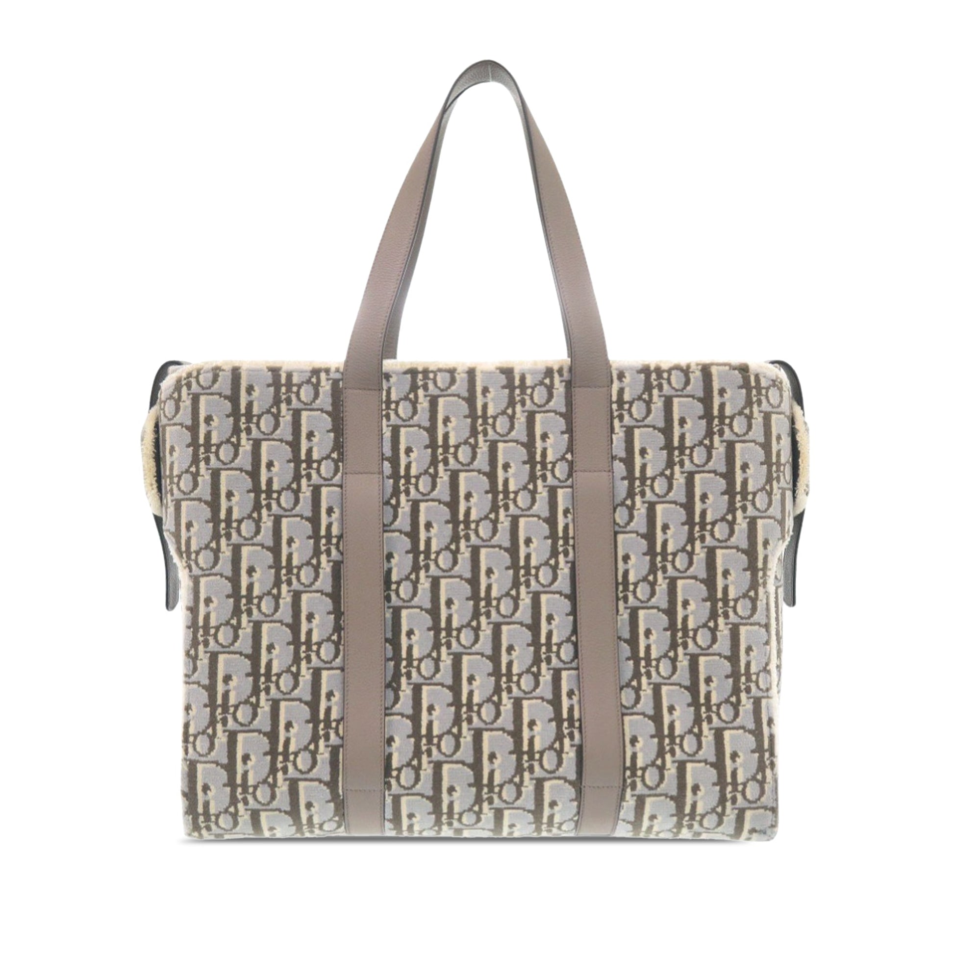 Dior Large Oblique Wool Corolle Tote