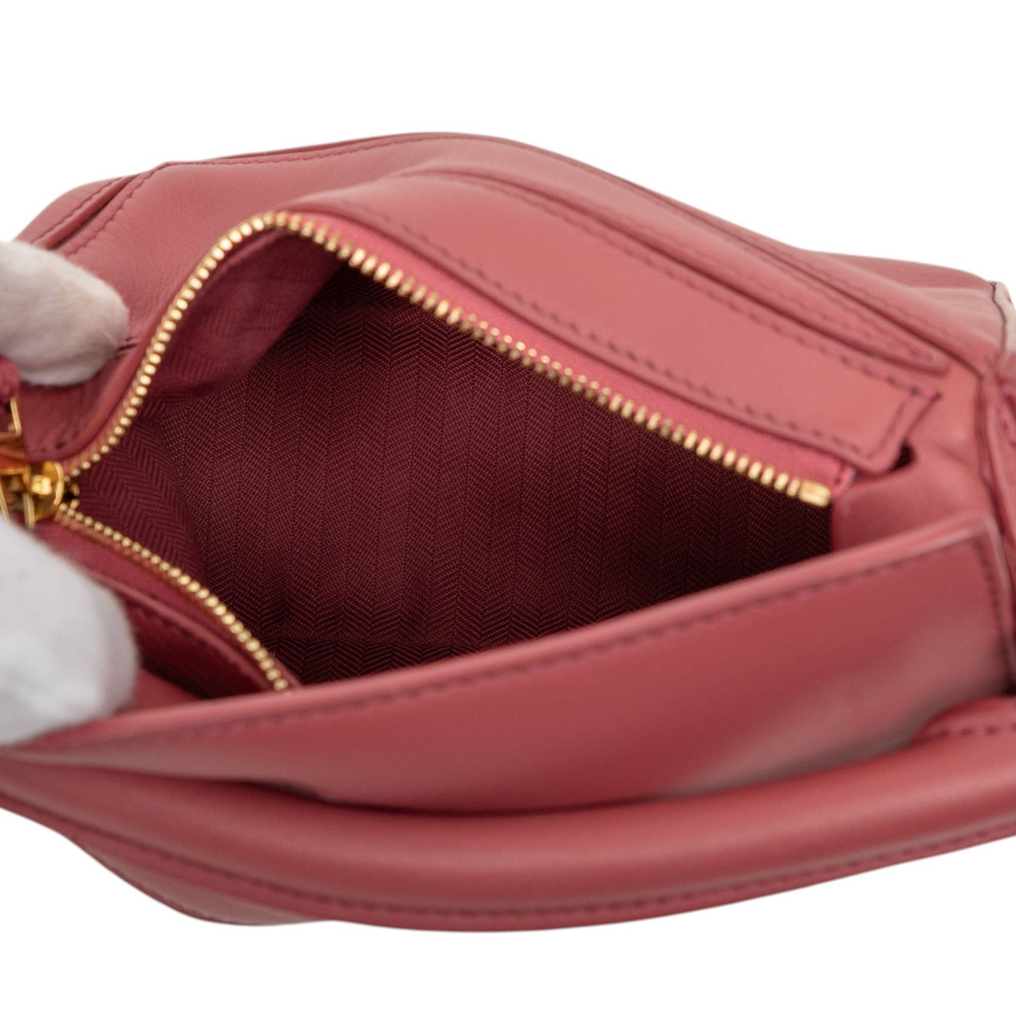 LOEWE Mini Calfskin Puzzle Satchel
