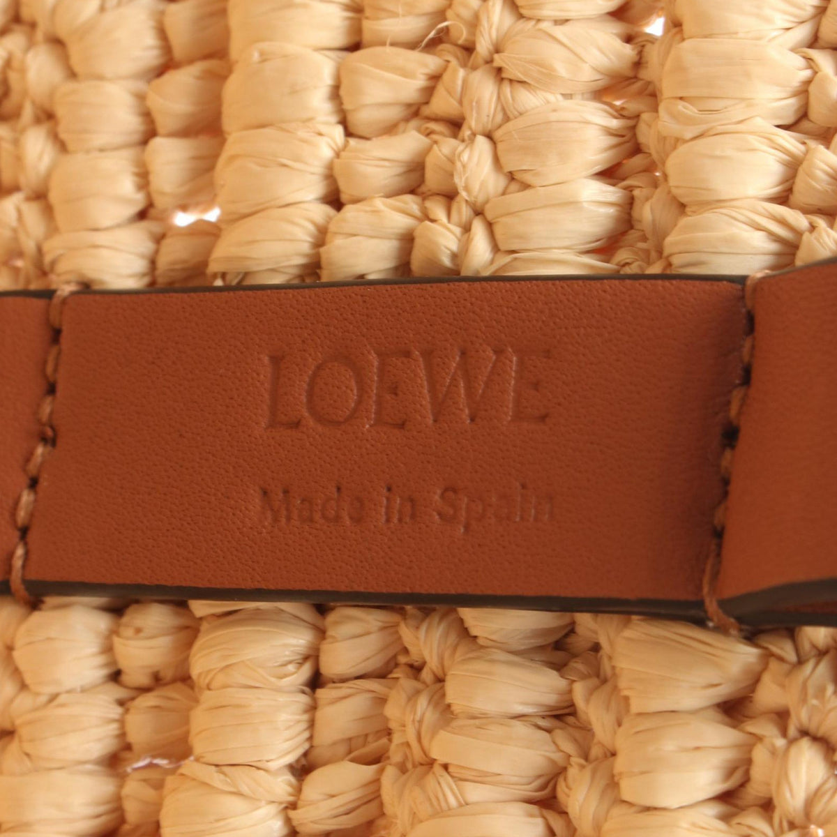 LOEWE Medium Raffia Eclipse Basket Tote
