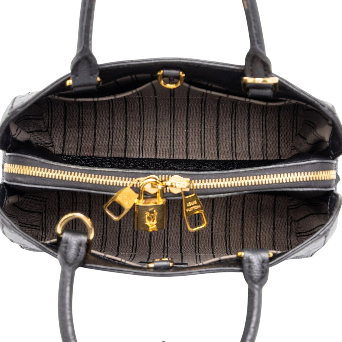 Louis Vuitton Monogram Empreinte Montaigne BB — Black