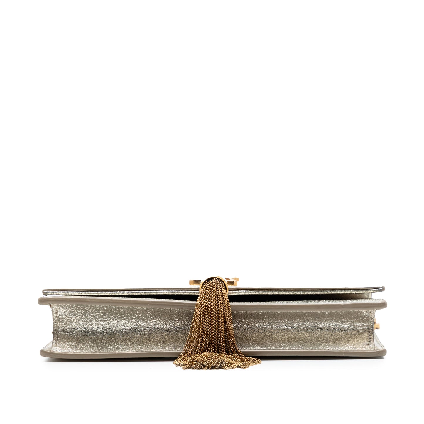 Saint Laurent Small Metallic Kate Tassel Wallet On Chain