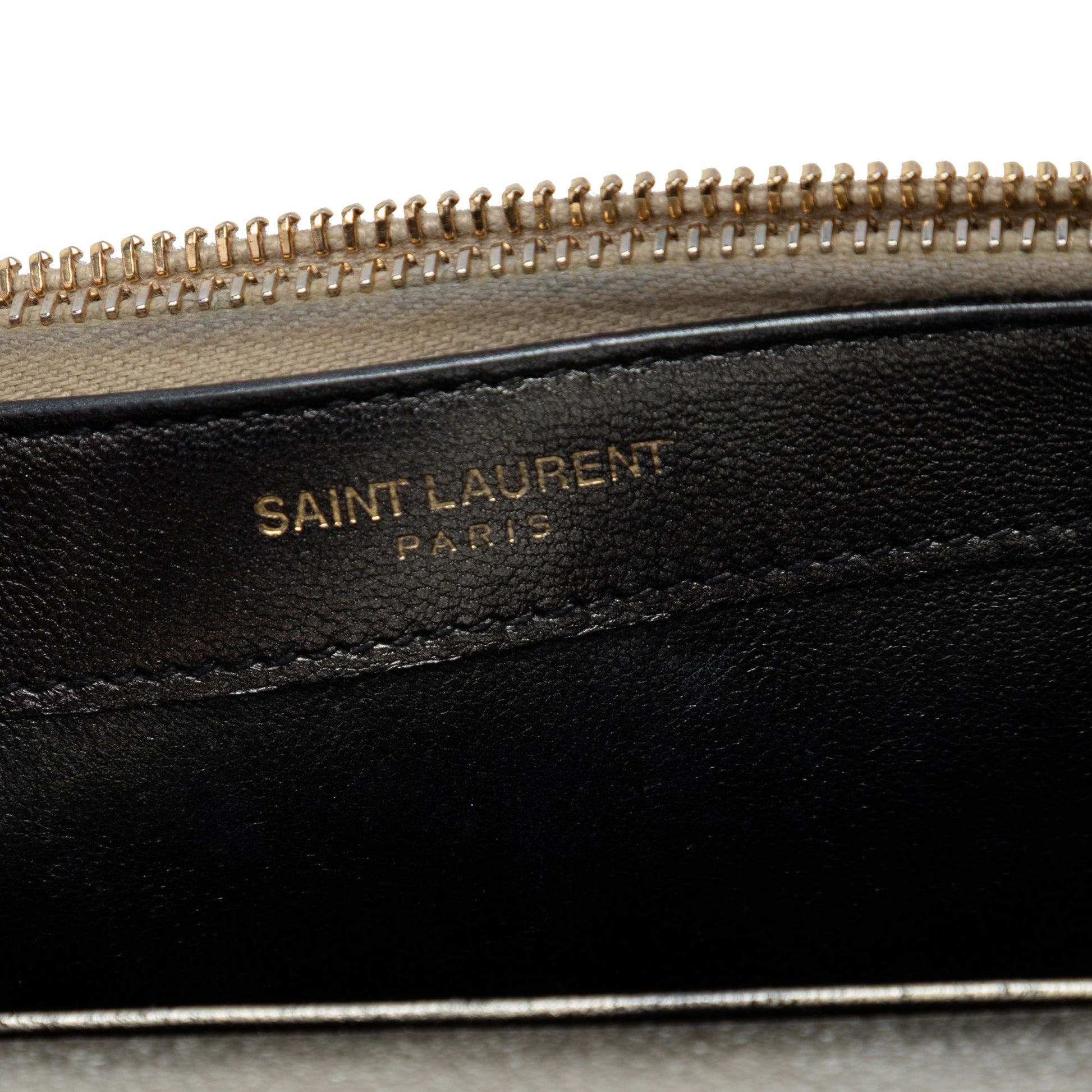 Saint Laurent Small Metallic Kate Tassel Wallet On Chain