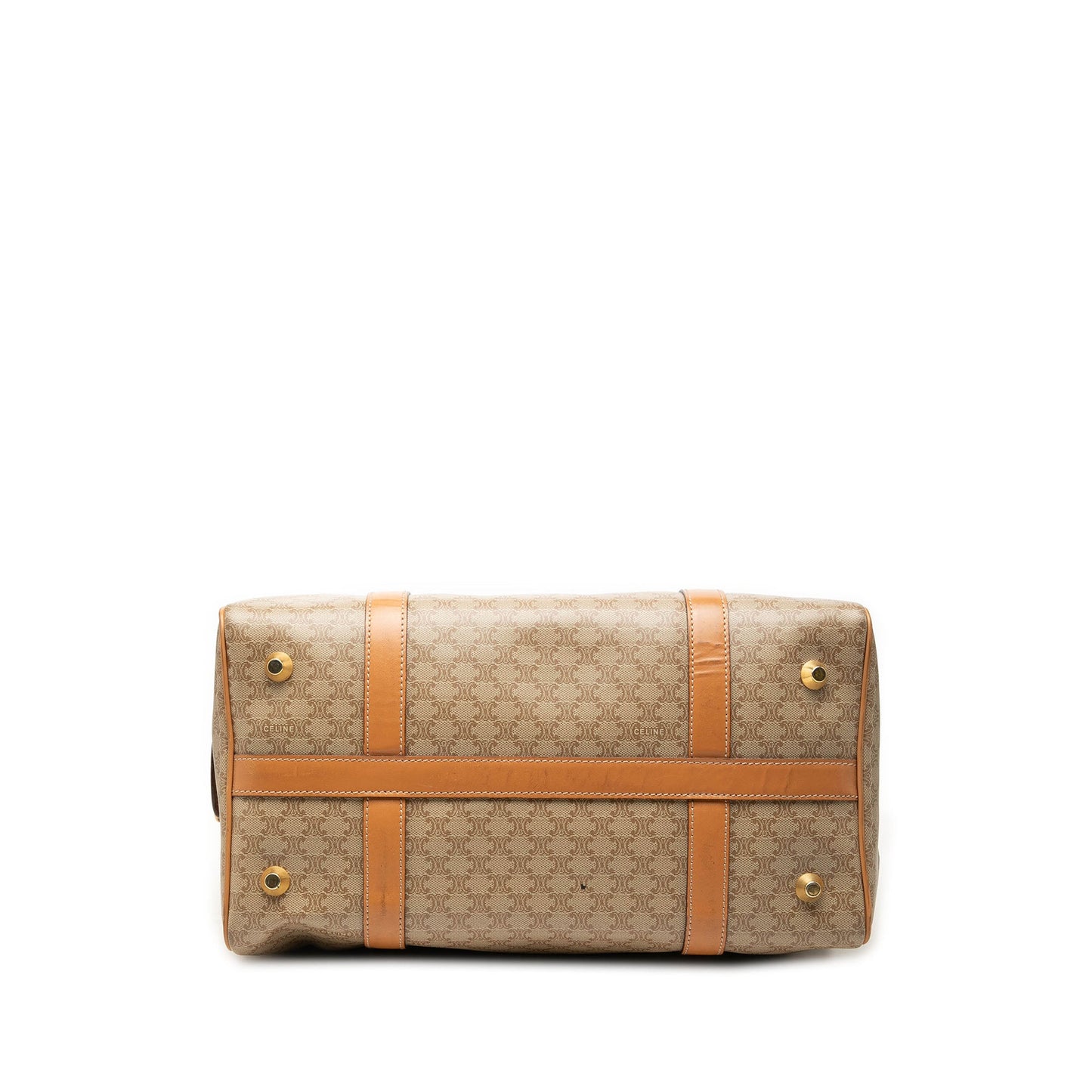 Celine Macadam Coated Canvas Boston Bag