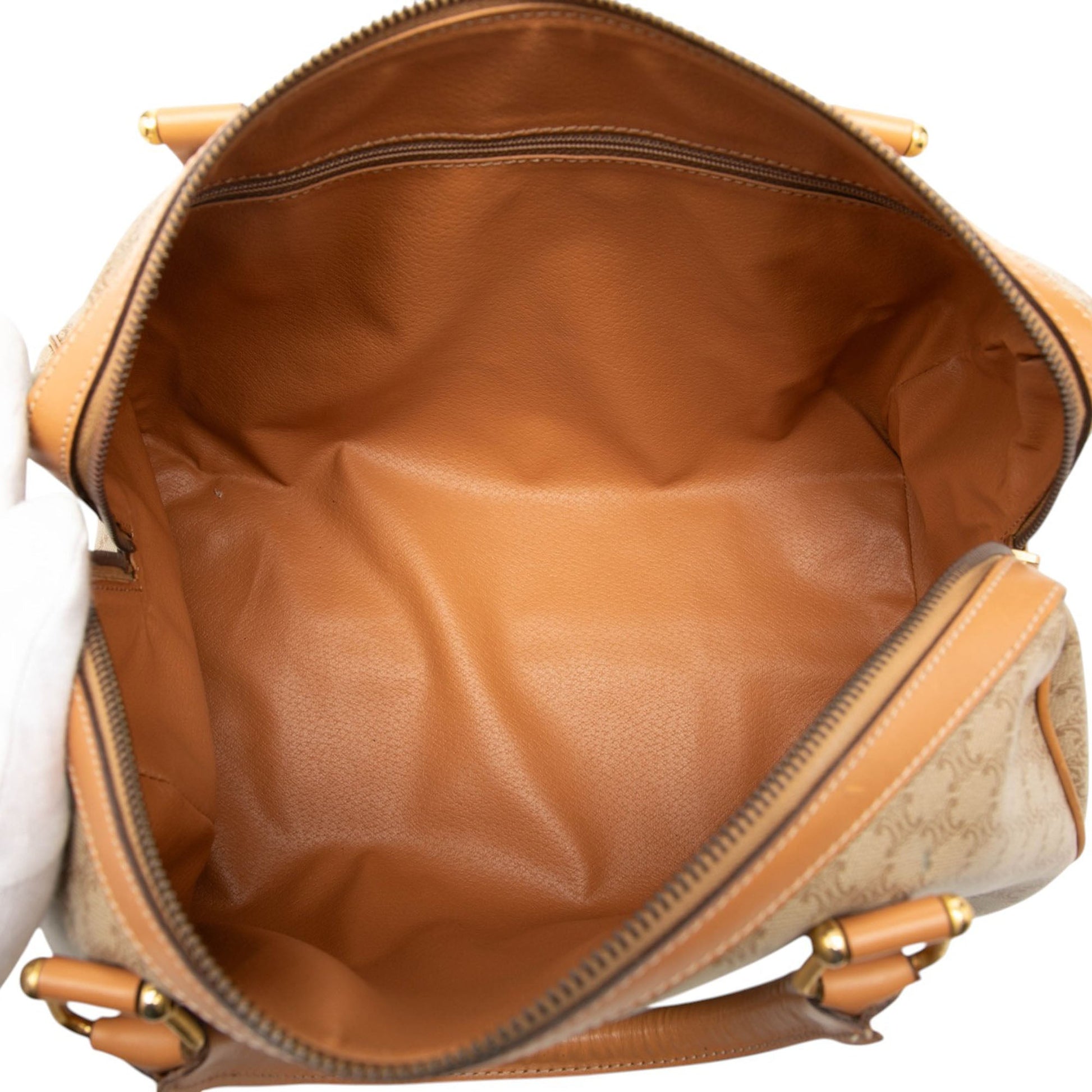 Celine Macadam Coated Canvas Boston Bag