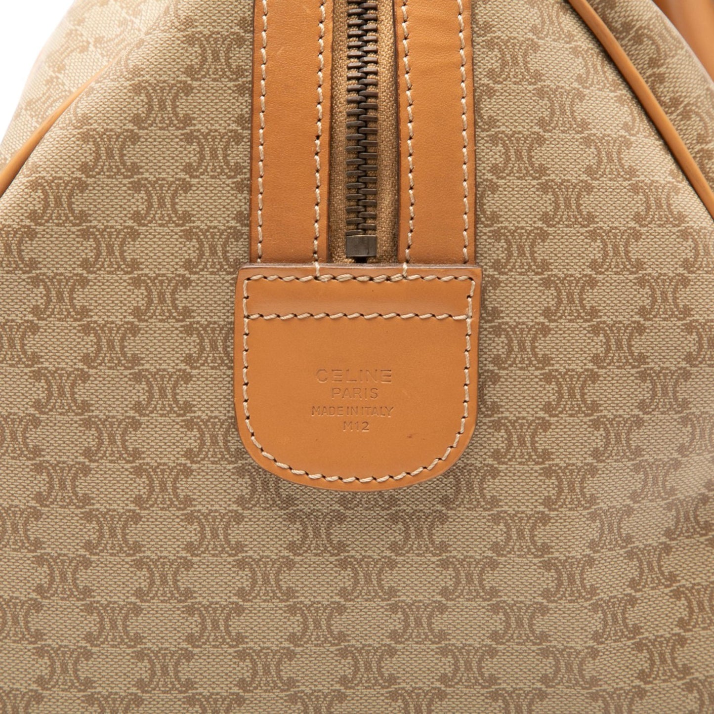 Celine Macadam Coated Canvas Boston Bag