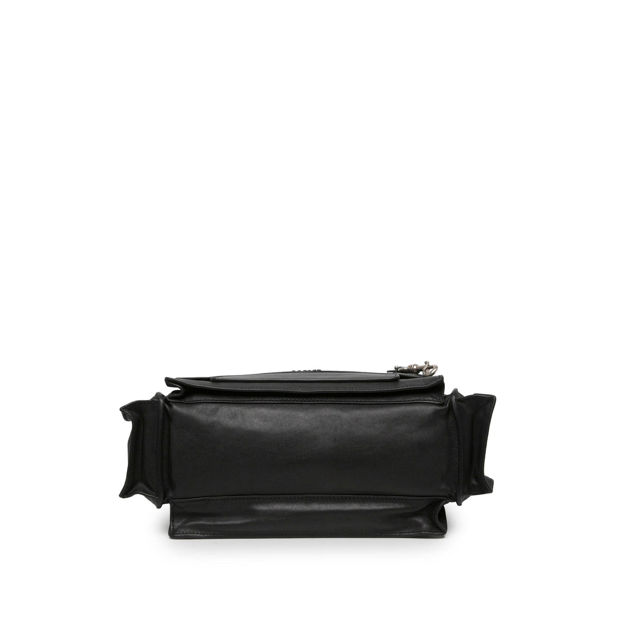 Miu Miu Lambskin Utilitaire Shopping Bag — Black