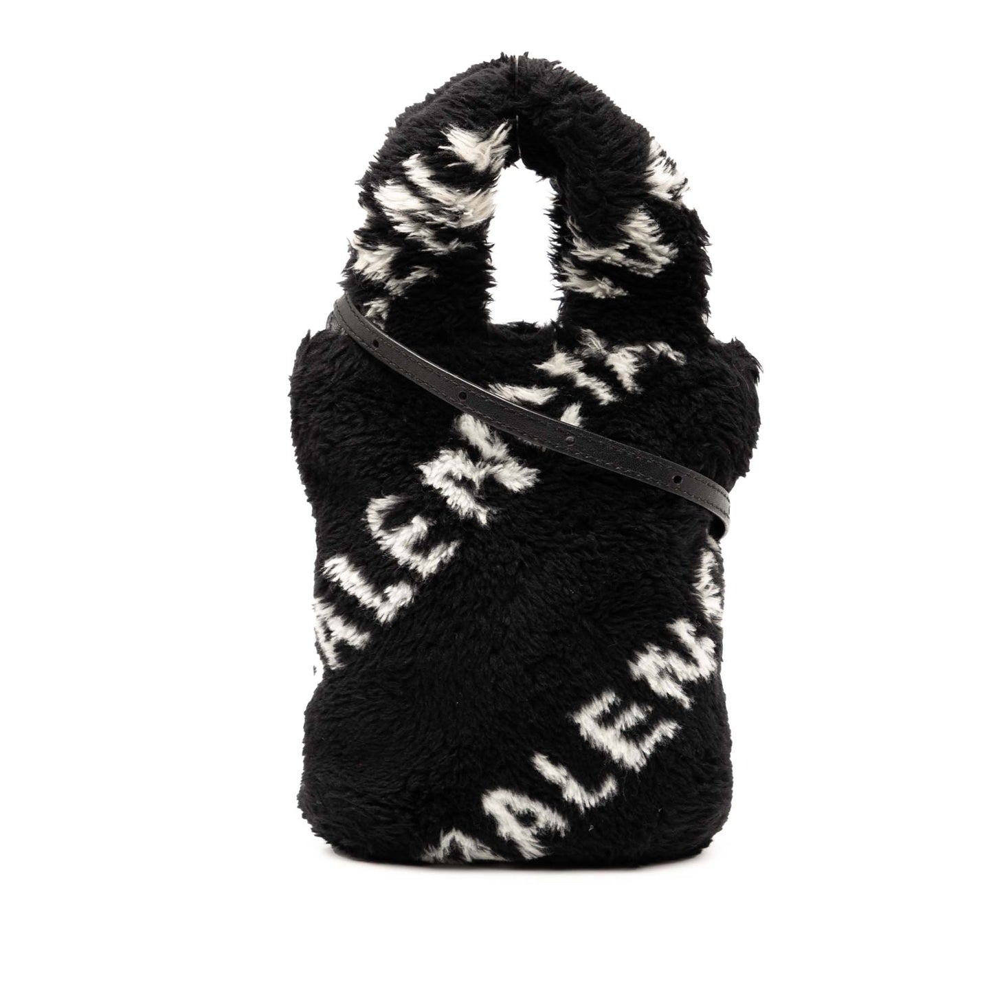 Balenciaga Faux Fur Logo Everyday Phone Holder