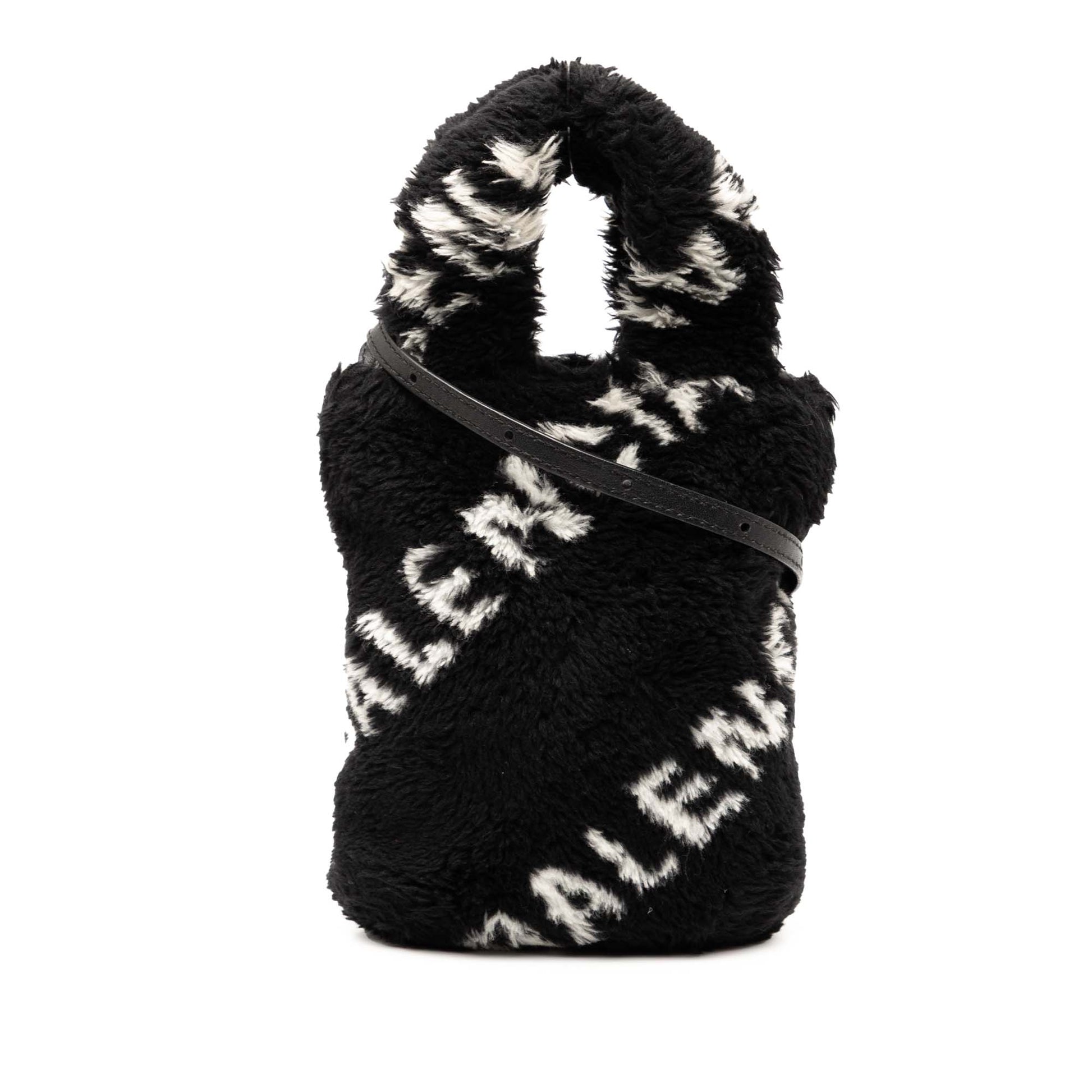 Balenciaga Faux Fur Logo Everyday Phone Holder