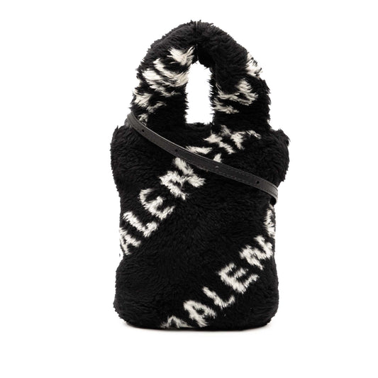 Balenciaga Faux Fur Logo Everyday Phone Holder
