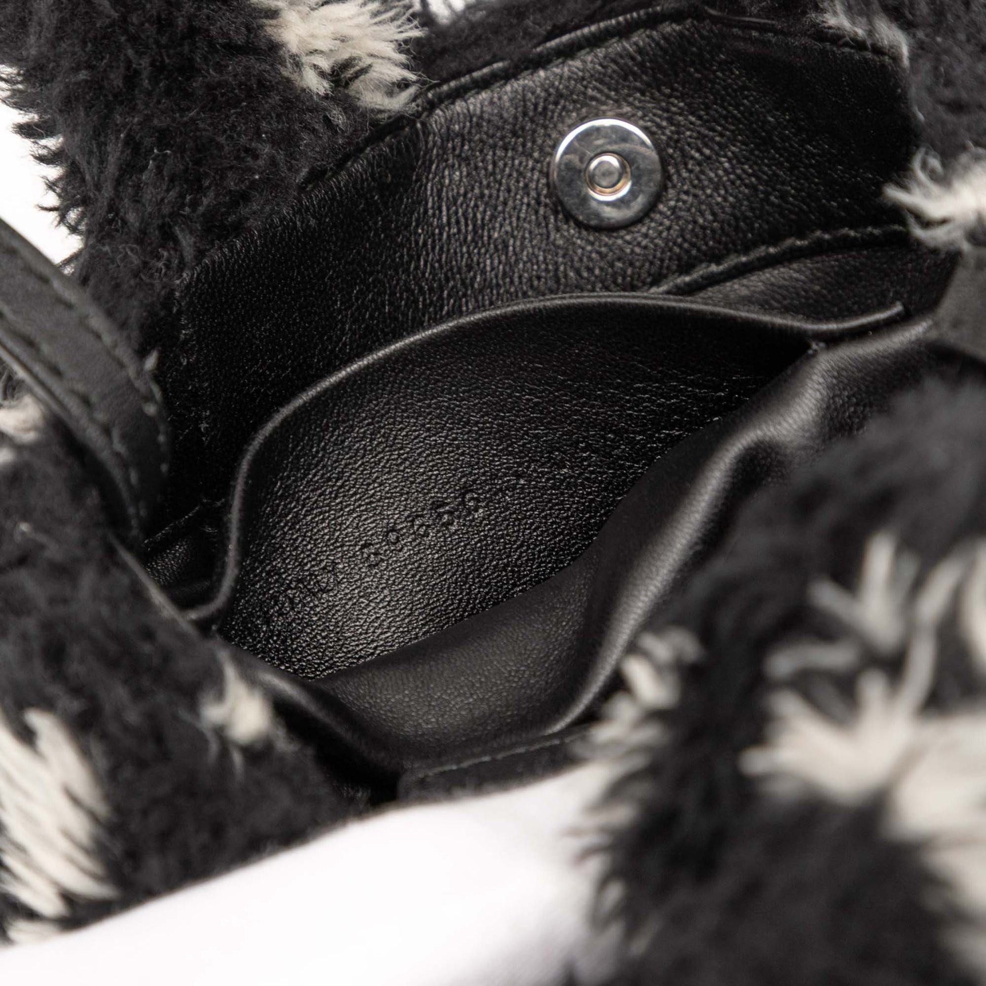 Balenciaga Faux Fur Logo Everyday Phone Holder