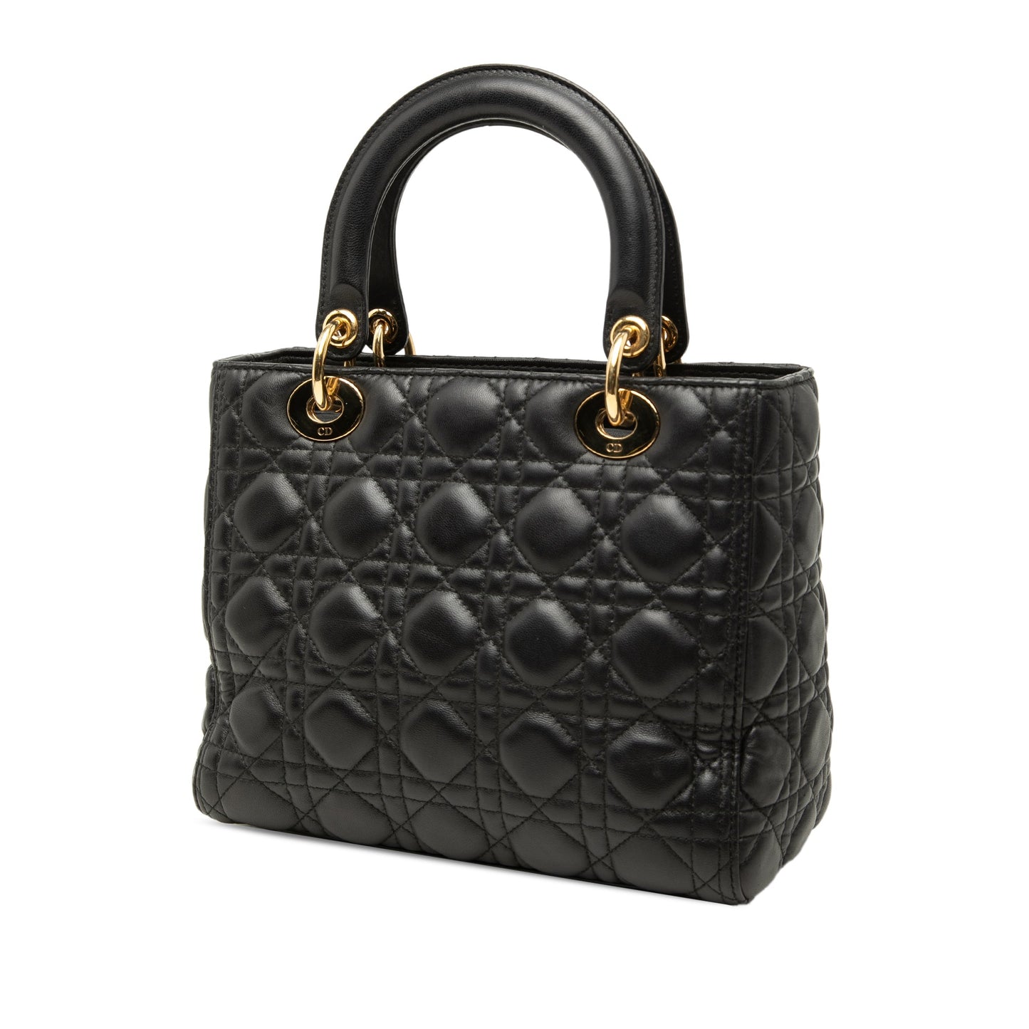 Dior Medium Lambskin Cannage Lady Dior
