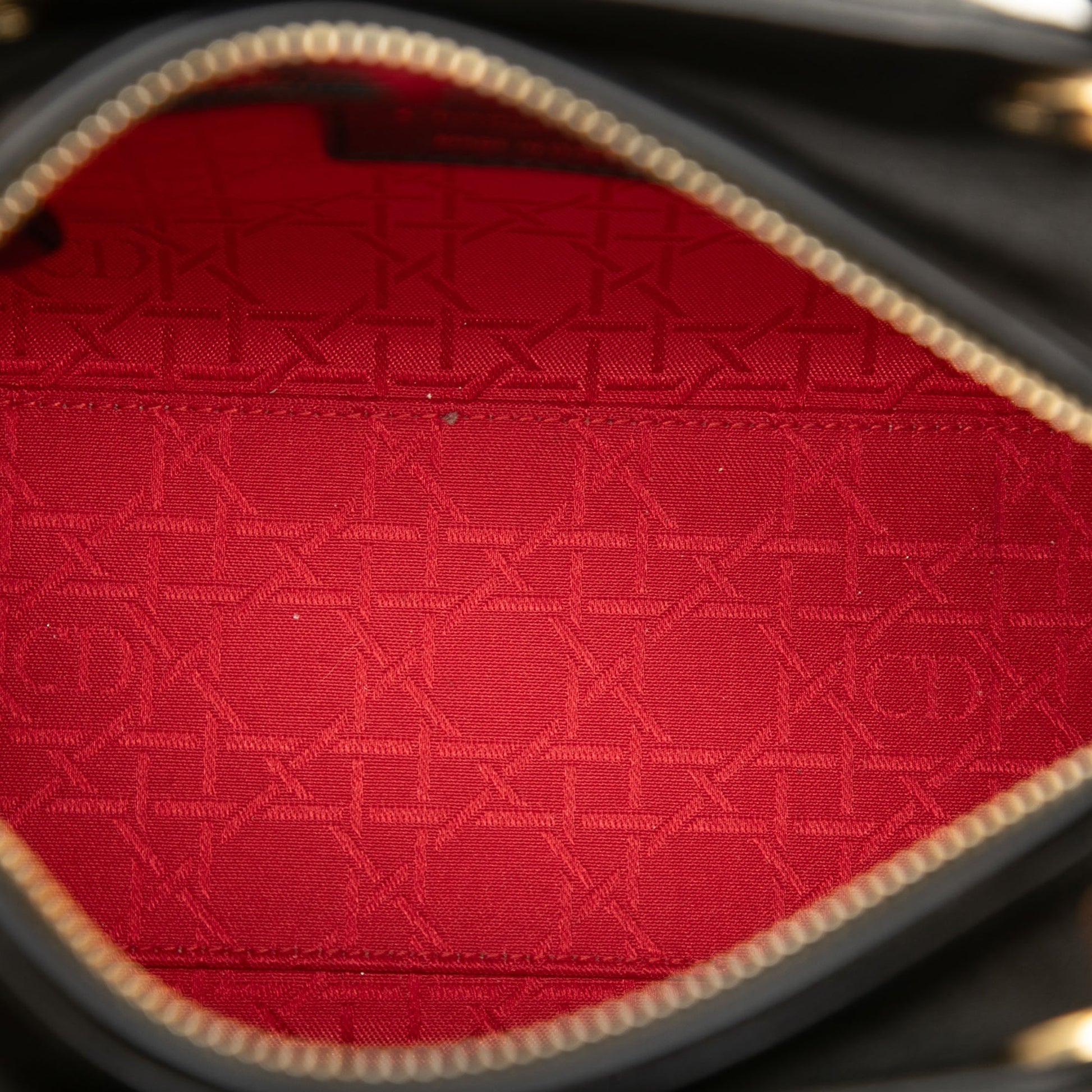 Dior Medium Lambskin Cannage Lady Dior