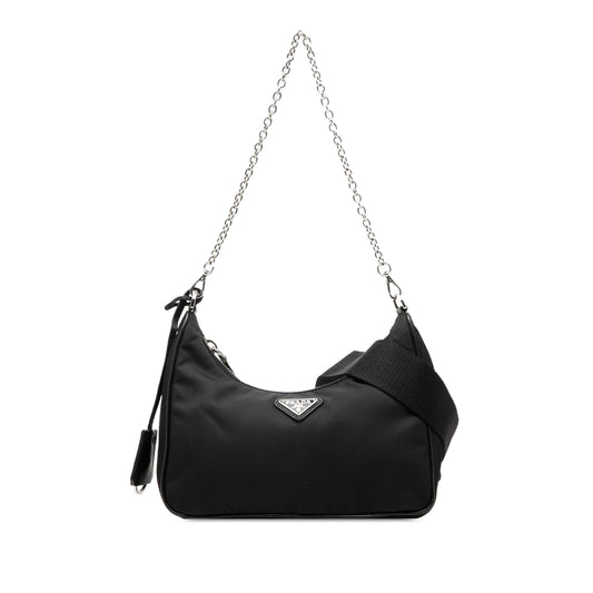 Prada Saffiano Trimmed Re Nylon Re Edition 2005 Satchel