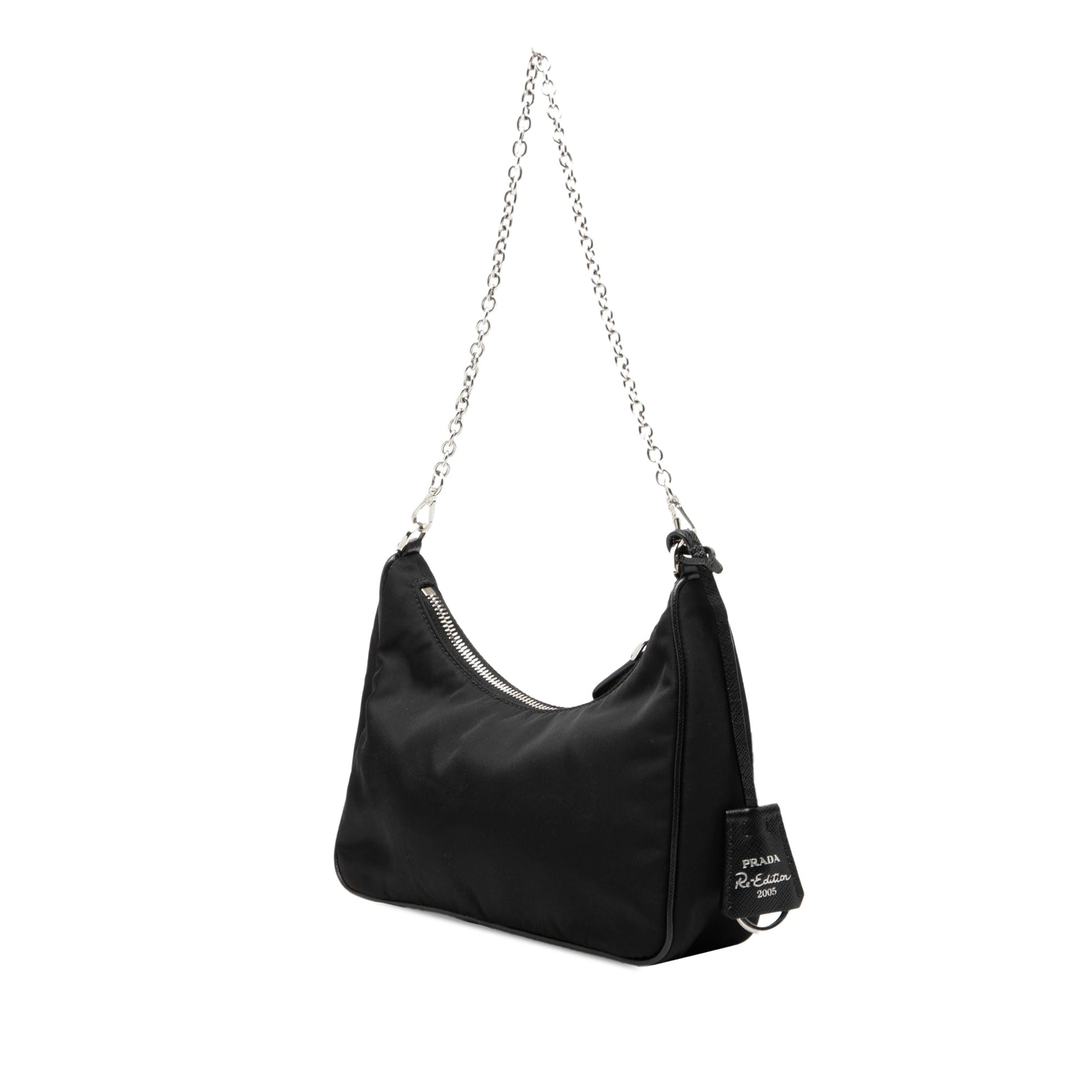 Prada Saffiano Trimmed Re Nylon Re Edition 2005 Satchel