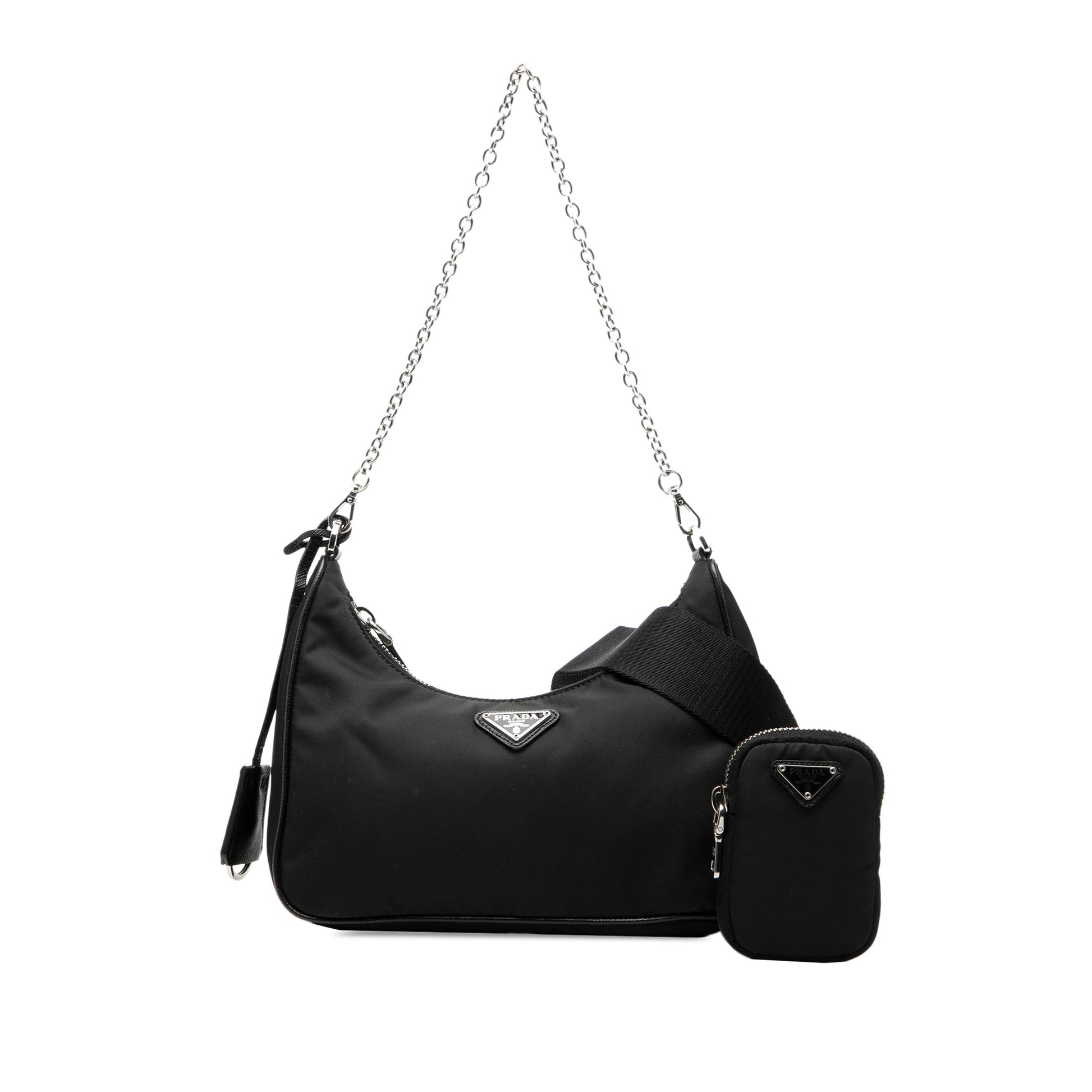 Prada Saffiano Trimmed Re Nylon Re Edition 2005 Satchel