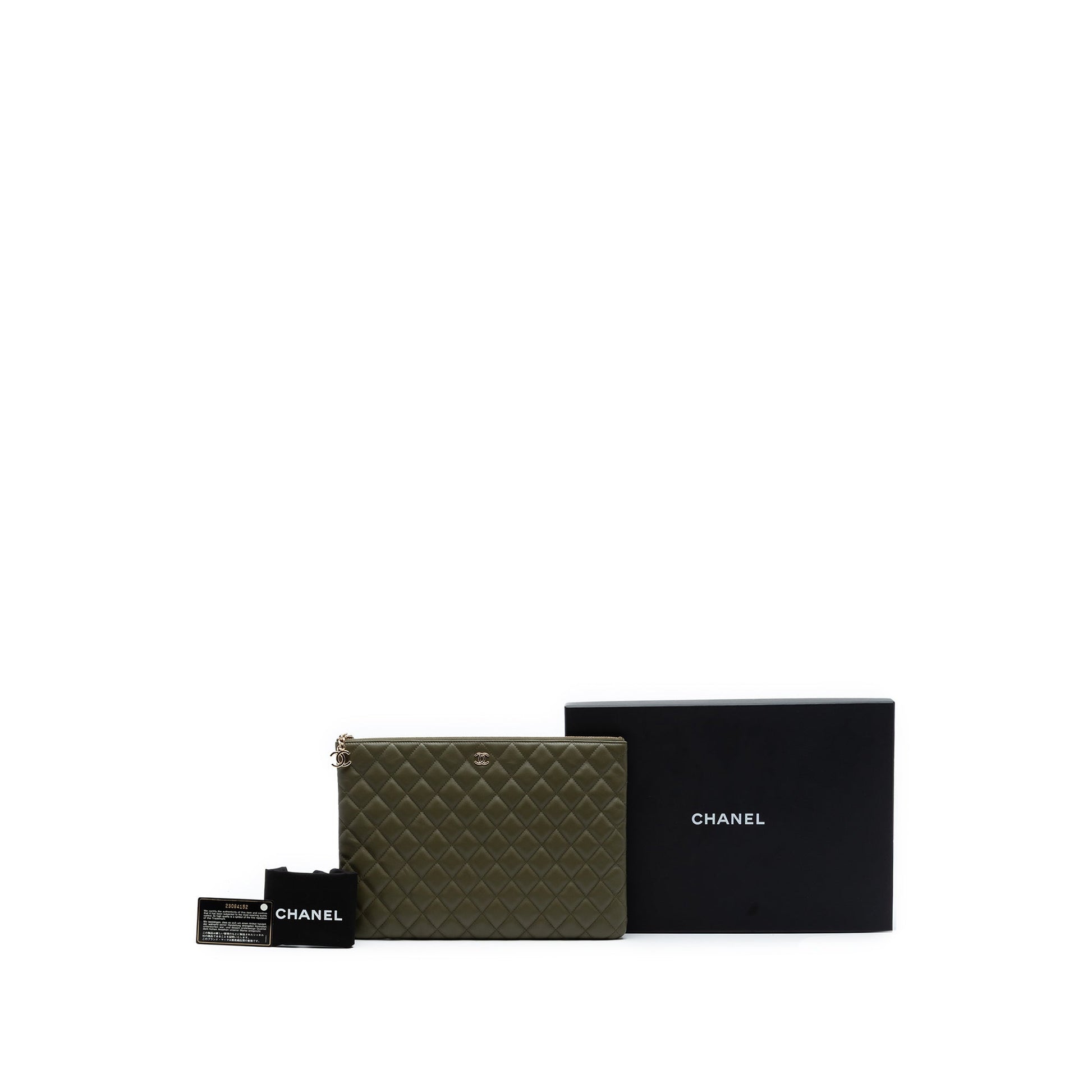 Chanel Large Quilted Lambskin Cuba La Habana O Case Clutch