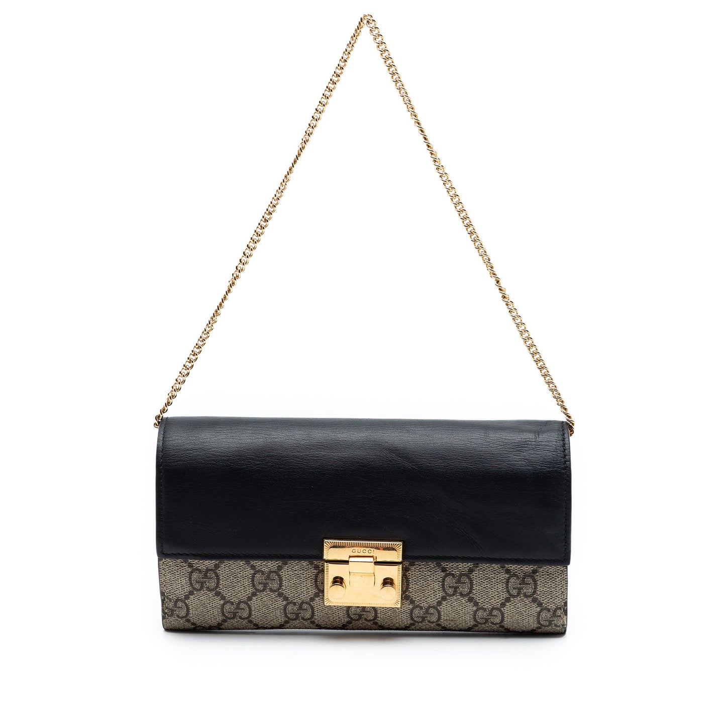 Gucci GG Supreme Padlock Wallet On Chain