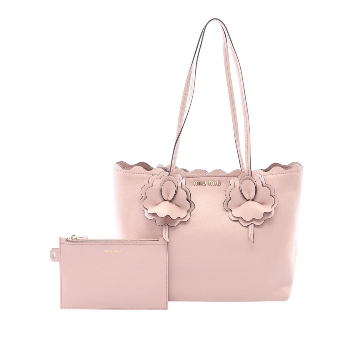 Miu Miu Leather Flower Tote