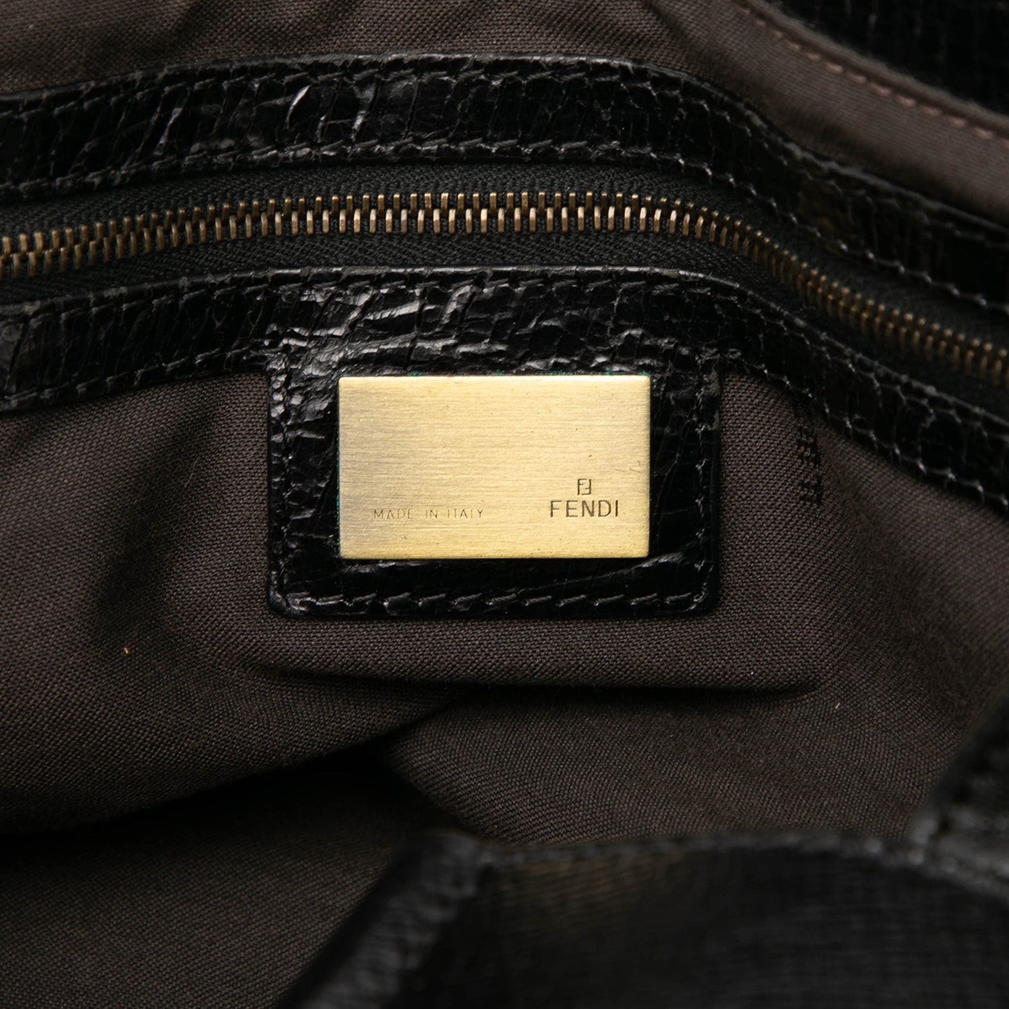 Fendi Leather Etniko Du Jour Handbag